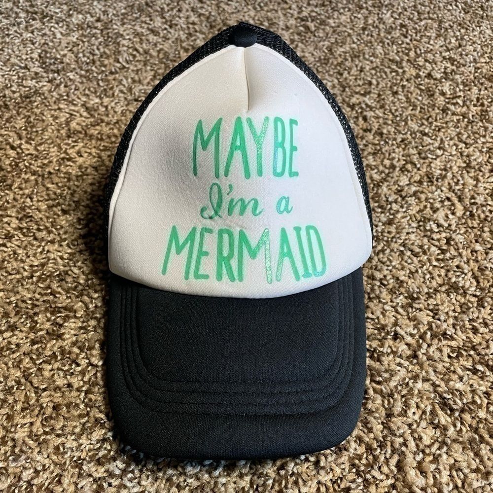 Rue21 OS “Maybe I’m a mermaid” Navy Blue SnapBack baseball hat
